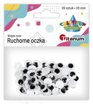 Oczy Titanum Craft-Fun Series ruchome 20mm Titanum