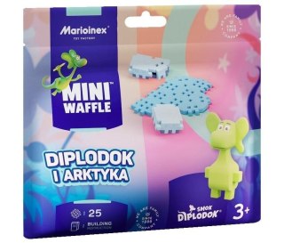 Klocki konstrukcyjne Marioinex Mini Waffle 25el Smok Diplodok i Arktyka Marioinex