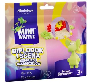 Klocki konstrukcyjne Marioinex Mini Waffle 25el Smok Diplodok i Scena Konkursu Marioinex