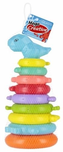 Układanka Mega Creative piramidka z kółkami 30cm (545659) Mega Creative Układanka Mega Creative piramidka z kółkami 30cm (545659) Mega Creative