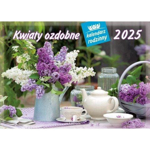 Kalendarz ścienny Kwiaty ozdobne Lucrum rodzinny 2023 280mm x 200mm (WL02) Lucrum