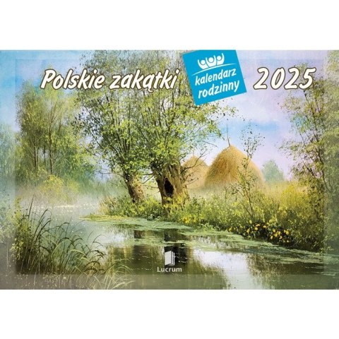 Kalendarz ścienny POLSKIE ZAKĄTKI Lucrum rodzinny 2025 280mm x 400mm (WL06) Lucrum