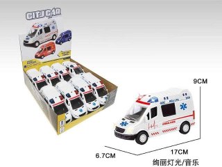 Ambulans Bigtoys światło i dźwięk, 17cm (BA3257) Bigtoys