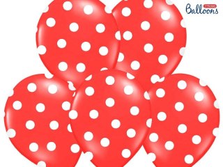 Balon gumowy Partydeco Pastel Poppy Red 50 szt czerwony (SB14P-223-007JW) Partydeco