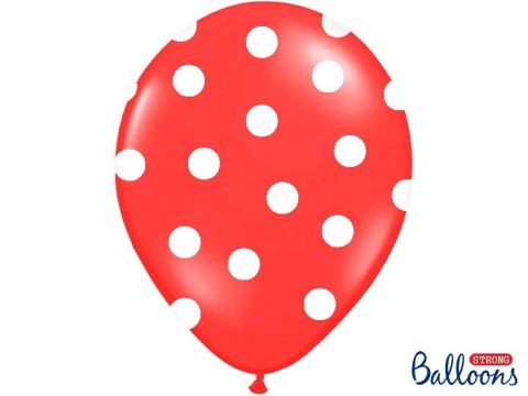 Balon gumowy Partydeco Pastel Poppy Red 50 szt czerwony (SB14P-223-007JW) Partydeco