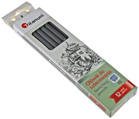 Ołówek Titanum w kartonowym pudełku 4B Titanum Ołówek Titanum w kartonowym pudełku 4B Titanum