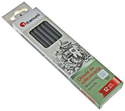 Ołówek Titanum w kartonowym pudełku 3H Titanum Ołówek Titanum w kartonowym pudełku 3H Titanum
