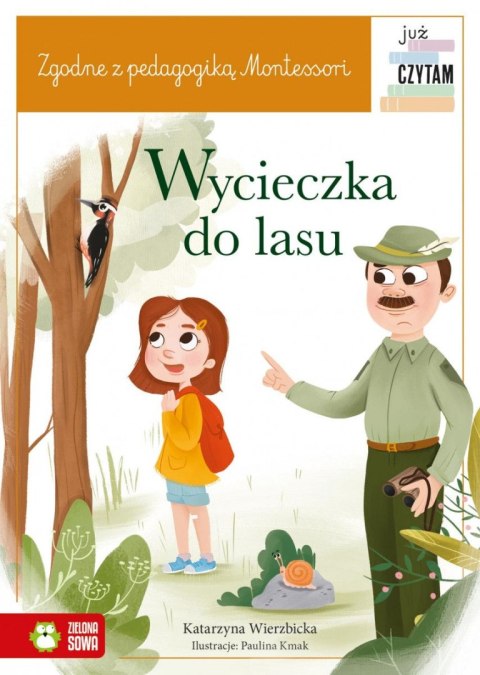 Książeczka edukacyjna Zielona Sowa Już czytam Montessori. Wycieczka do lasu Zielona Sowa