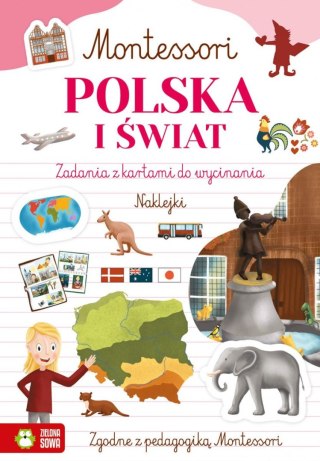 Książeczka edukacyjna Zielona Sowa Montessori. Polska i świat Zielona Sowa