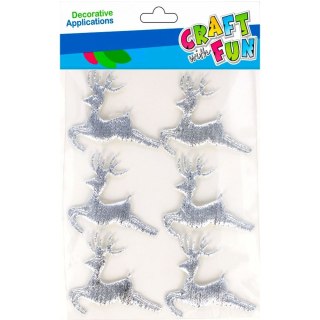 Ozdoba materiałowa Craft With Fun samoprzylepne Renifer (501454) Craft With Fun