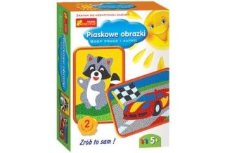 Zestaw kreatywny do składania Ranok Creative PIASKOWE OBRAZKI SZOP PRACZ I AUTKO (03569) Ranok Creative