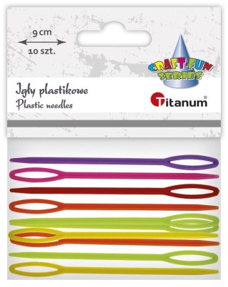 Igły Titanum Craft-Fun Series igły plastikowe 10szt/9cm plastik 10 sztuk Titanum