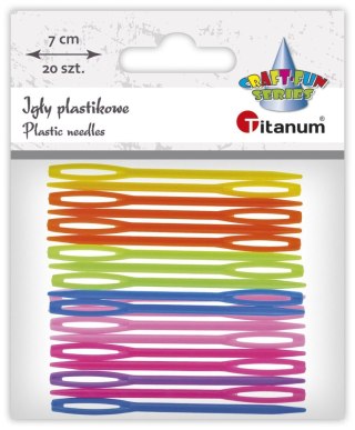 Igły Titanum Craft-Fun Series igły plastikowe 20szt/7cm plastik 20 sztuk Titanum