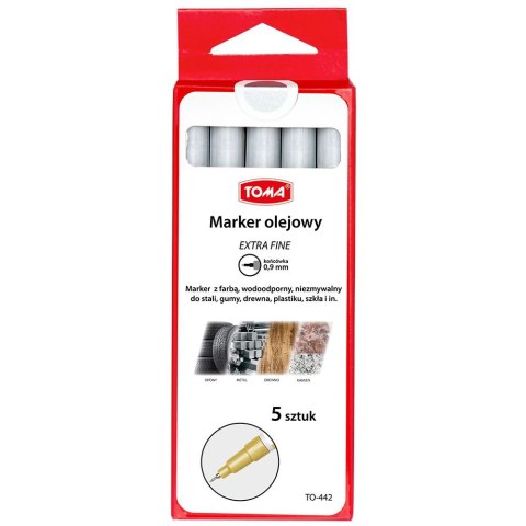 Marker olejowy Toma extra fine, srebrny 0,9mm (TO-442 9 4) Toma