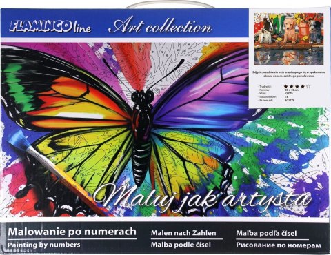 Zestaw kreatywny Flamingo Line Malowanie po numerach 30x40cm Szczenięta (FSY79) Flamingo Line Zestaw kreatywny Flamingo Line Malowanie po numerach 30x40cm Szczenięta (FSY79) Flamingo Line