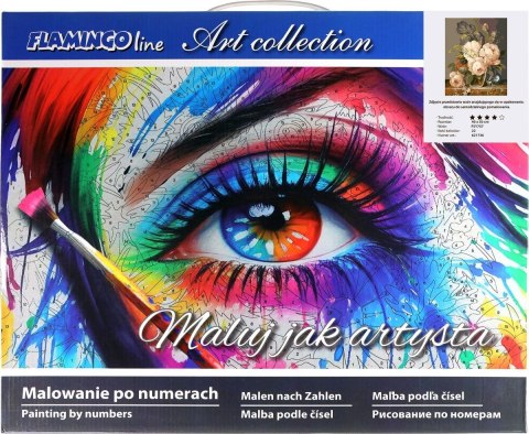 Zestaw kreatywny Flamingo Line Malowanie po numerach 40x50cm Bukiet 2 (FSY757) Flamingo Line Zestaw kreatywny Flamingo Line Malowanie po numerach 40x50cm Bukiet 2 (FSY757) Flamingo Line