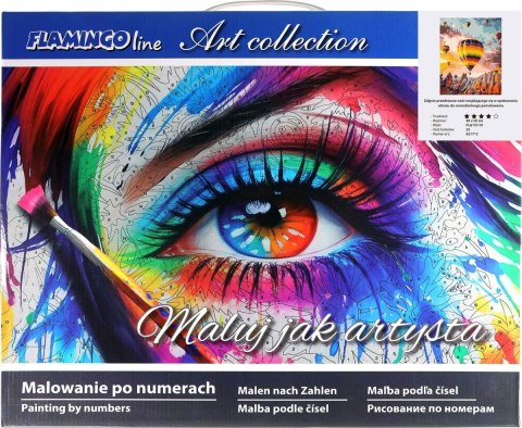 Zestaw kreatywny Flamingo Line Malowanie po numerach 40x50cm Kapadocja (FLG157-01) Flamingo Line Zestaw kreatywny Flamingo Line Malowanie po numerach 40x50cm Kapadocja (FLG157-01) Flamingo Line