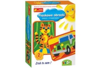 Zestaw kreatywny do składania Ranok Creative PIASKOWE OBRAZKI DŻIP I TYGRYSEK (03590) Ranok Creative