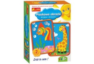 Zestaw kreatywny do składania Ranok Creative PIASKOWE OBRAZKI RYBKA I ŻYRAFA (03606) Ranok Creative