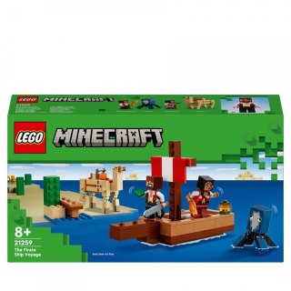 Klocki konstrukcyjne Lego Minecraft Rejs statkiem pirackim (21259) Lego