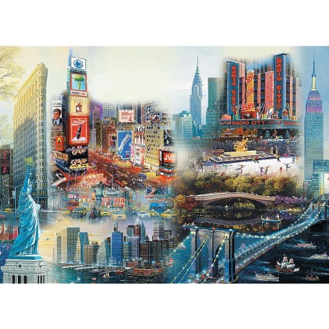 Puzzle Trefl drewniane New York - Collage 1000 el. (20147) Trefl Puzzle Trefl drewniane New York - Collage 1000 el. (20147) Trefl