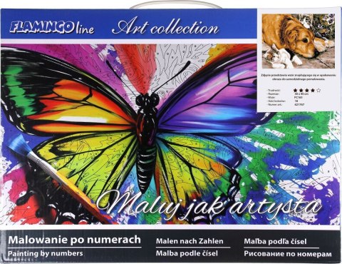 Zestaw kreatywny Flamingo Line Malowanie po numerach 30x40cm Pies i koty (FC165) Flamingo Line Zestaw kreatywny Flamingo Line Malowanie po numerach 30x40cm Pies i koty (FC165) Flamingo Line