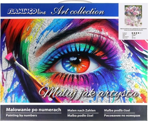 Zestaw kreatywny Flamingo Line Malowanie po numerach 40x50cm Bukiet 5 (FYS168) Flamingo Line Zestaw kreatywny Flamingo Line Malowanie po numerach 40x50cm Bukiet 5 (FYS168) Flamingo Line