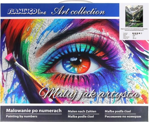 Zestaw kreatywny Flamingo Line Malowanie po numerach 40x50cm Potok w górach (fys2) Flamingo Line Zestaw kreatywny Flamingo Line Malowanie po numerach 40x50cm Potok w górach (fys2) Flamingo Line
