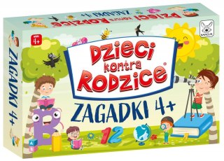 Gra karciana Kangur Dzieci kontra rodzice Zagadki 4+ Kangur