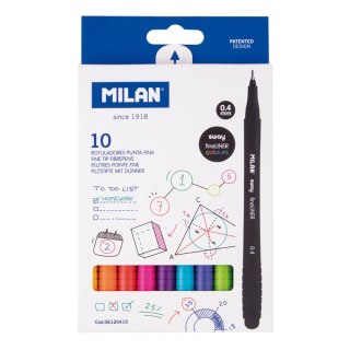 Cienkopis Milan Sway Fineliner, mix 0,4mm 10kol. (6120410) Milan