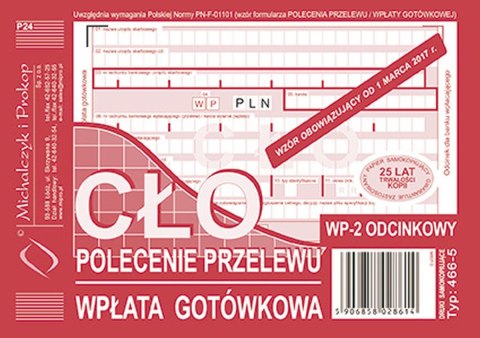 Druk samokopiujący Michalczyk i Prokop A6 80k. (466-5) Michalczyk i Prokop Druk samokopiujący Michalczyk i Prokop A6 80k. (466-5) Michalczyk i Prokop