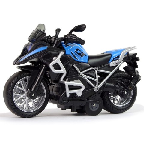 Motocykl Lean GT Niebieski 1:14 Napęd Pull-Back Dźwięk Światła (12258) Lean Motocykl Lean GT Niebieski 1:14 Napęd Pull-Back Dźwięk Światła (12258) Lean