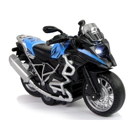 Motocykl Lean GT Niebieski 1:14 Napęd Pull-Back Dźwięk Światła (12258) Lean Motocykl Lean GT Niebieski 1:14 Napęd Pull-Back Dźwięk Światła (12258) Lean