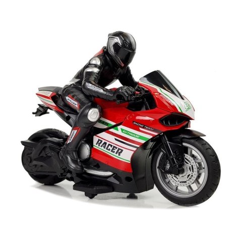 Motocykl Lean Sportowy Ścigacz Zdalnie Sterowany 2.4G Zasięg 35 m Czerwony (9071) Lean Motocykl Lean Sportowy Ścigacz Zdalnie Sterowany 2.4G Zasięg 35 m Czerwony (9071) Lean