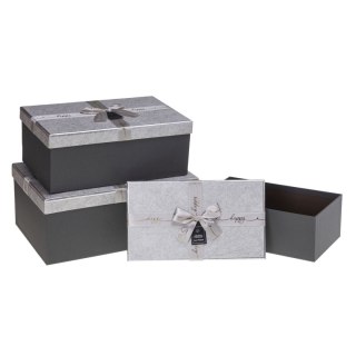 Pudełko na prezent Rozette (PUG-23244-PR SILVER set 3) Rozette