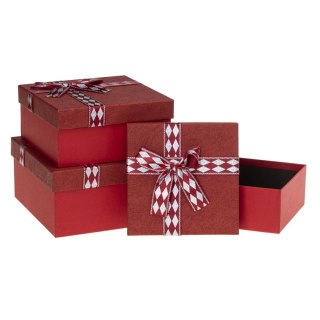 Pudełko na prezent Rozette (PUG-24255-KW RED set 3 pc) Rozette