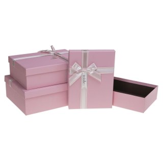 Pudełko na prezent Rozette (pug-24112 pr pink set 3) Rozette