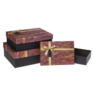 Pudełko na prezent Rozette (pug-24239 pr red set 3) Rozette