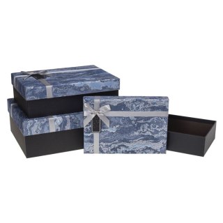 Pudełko na prezent Rozette (pug-24240 pr grey set 3) Rozette