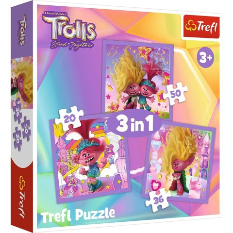 Puzzle Trefl Poznaj wesołe Trolle (34870) Trefl Puzzle Trefl Poznaj wesołe Trolle (34870) Trefl