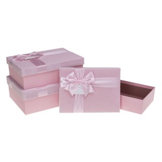 Pudełko na prezent Rozette (PUG-24114-PR Pink set 3 p) Rozette