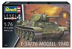 Model do sklejania Revell T-34/76 Modell 1940 - radziecki czołg średni (03294) Revell