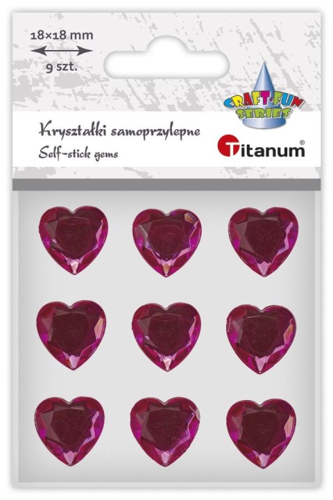 Kryształki Titanum Craft-Fun Series serca fuksja (24sl03138) Titanum Kryształki Titanum Craft-Fun Series serca fuksja (24sl03138) Titanum
