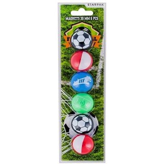 Magnes Starpak Paw Patrol 30mm 6szt football mix śr. 30mm (405599) 6 sztuk Starpak