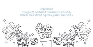 Kartka składana Henry Karnet KW kolorowanka MOTYL DZIADEK kw (5905701488018) Henry
