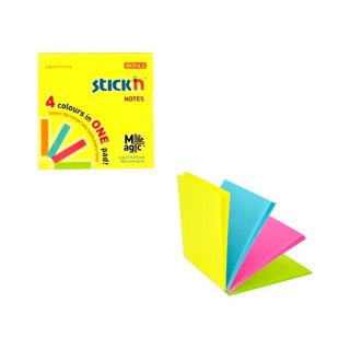 Notes samoprzylepny Stick'n Magic Pads neon mix 100k [mm:] 76x76 (21571) Stick'n