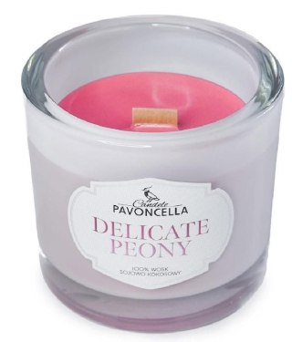 Świeczka ozdobna Pavoncella Delicate Peony biała 170g (5905711530493) Pavoncella