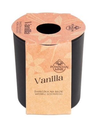 Świeczka ozdobna Pavoncella Powąchaj mnie Vanilla czarna 130ml (5906492907122) Pavoncella