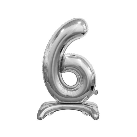 Balon gumowy Godan Beauty&Charm cyfra stojąca srebrna srebrny 30cal (BC-ASS6) Godan Balon gumowy Godan Beauty&Charm cyfra stojąca srebrna srebrny 30cal (BC-ASS6) Godan