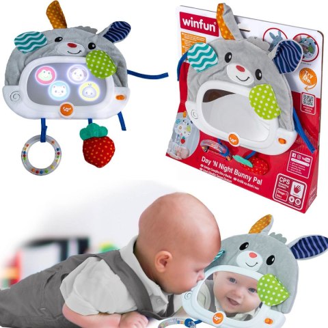 Grzechotka Smily Play Króliczek z lusterkiem na ramę łóżeczka (000798) Smily Play Grzechotka Smily Play Króliczek z lusterkiem na ramę łóżeczka (000798) Smily Play